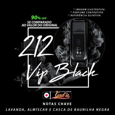 Perfume Similar Gadis 04 Inspirado em 212 Vip Black  Contratipo